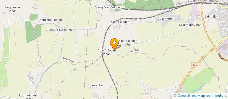 localisation de l'entreprise SCI PENANGUER  ROSPORDEN