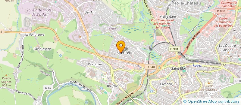 localisation de l'entreprise SCI PENDUICK  RODEZ