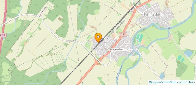 localisation de l'entreprise SCI PENELOPE  KOGENHEIM