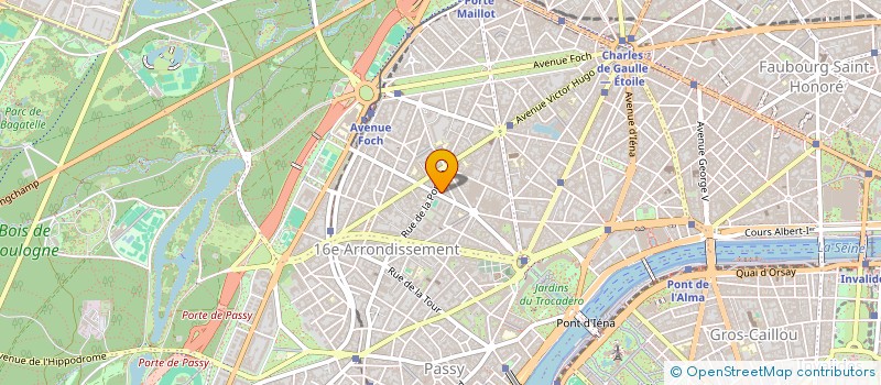localisation de l'entreprise SCI PENELOPE à PARIS