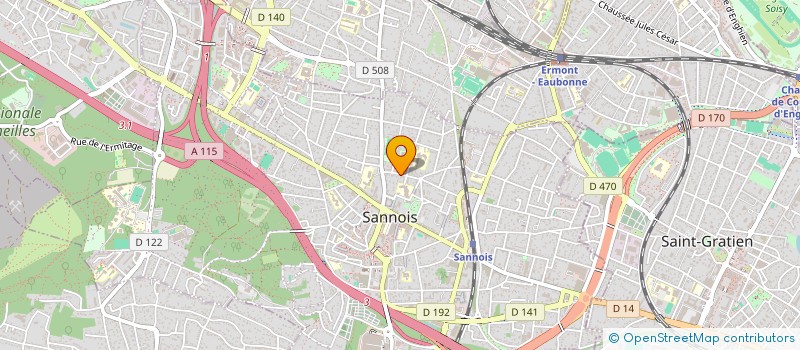 localisation de l'entreprise SCI PENELOPE  SANNOIS