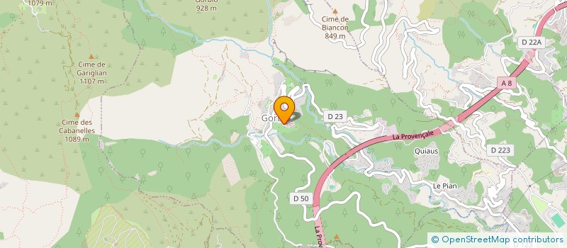 localisation de l'entreprise SCI PENELOPE  GORBIO