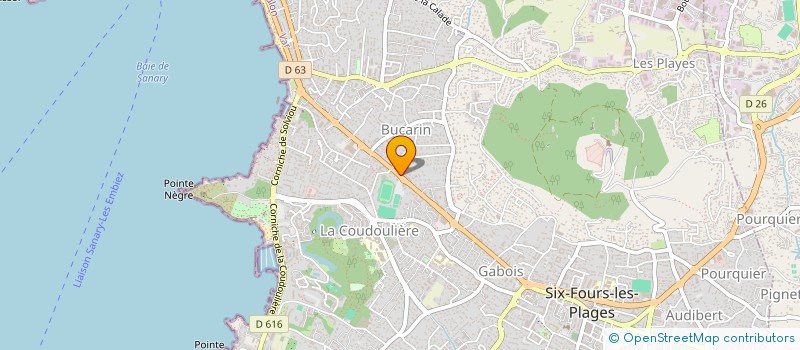 localisation de l'entreprise SCI PENELOPE à SIX-FOURS-LES-PLAGES
