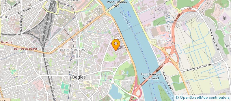 localisation de l'entreprise SCI PENELOPE à BEGLES