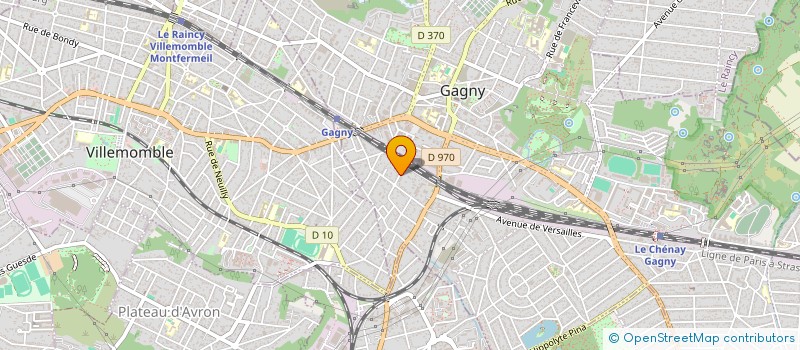 localisation de l'entreprise SCI PENESTIN  GAGNY
