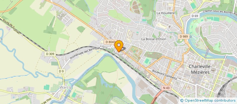 localisation de l'entreprise SCI PENEVEYRE ET PENEVEYRE  WARCQ