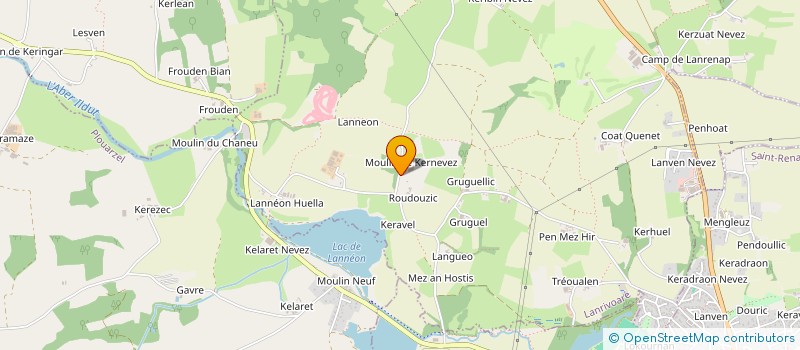 localisation de l'entreprise SCI PENFELD  LANRIVOARE