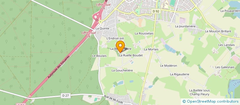 localisation de l'entreprise SCI PENFOULIG  LIFFRE