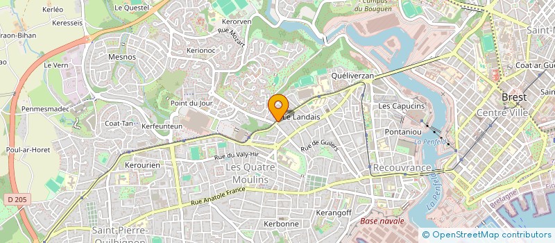 localisation de l'entreprise SCI PENFRAT  BREST