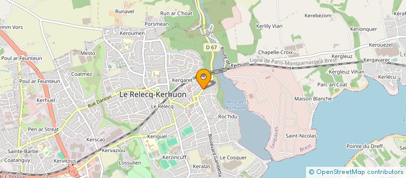 localisation de l'entreprise SCI PENFRET  GUIPAVAS