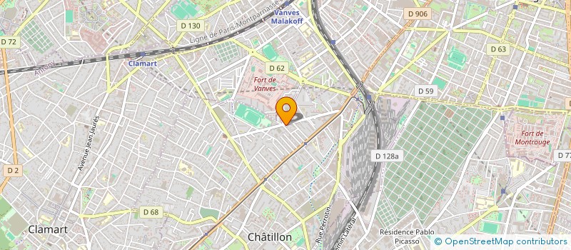 localisation de l'entreprise SCI PENG  CHATILLON