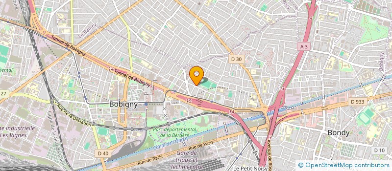 localisation de l'entreprise SCI PENGFEI  BOBIGNY