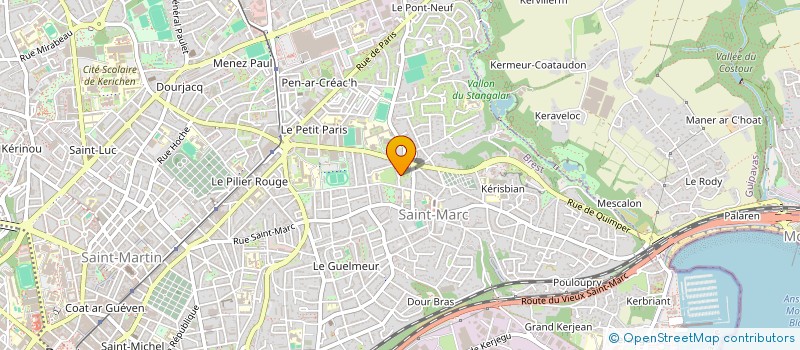 localisation de l'entreprise SCI PENHOAT  BREST