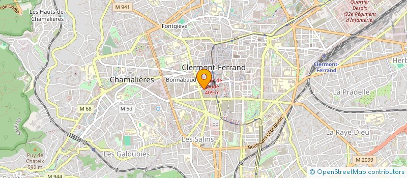 localisation de l'entreprise SCI PENICAUD FB  CLERMONT-FERRAND