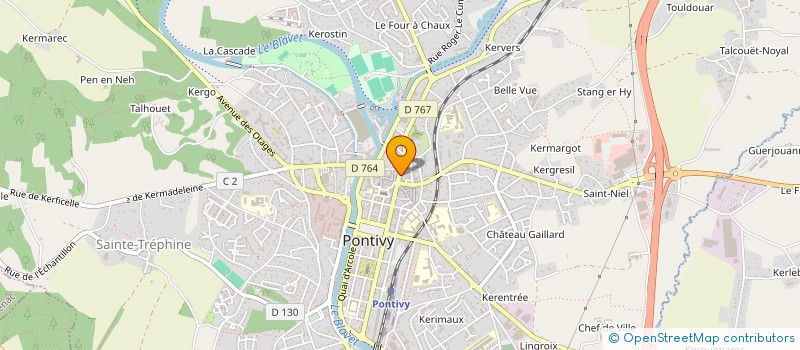 localisation de l'entreprise SCI PENIN-REYNAUD-23  PONTIVY