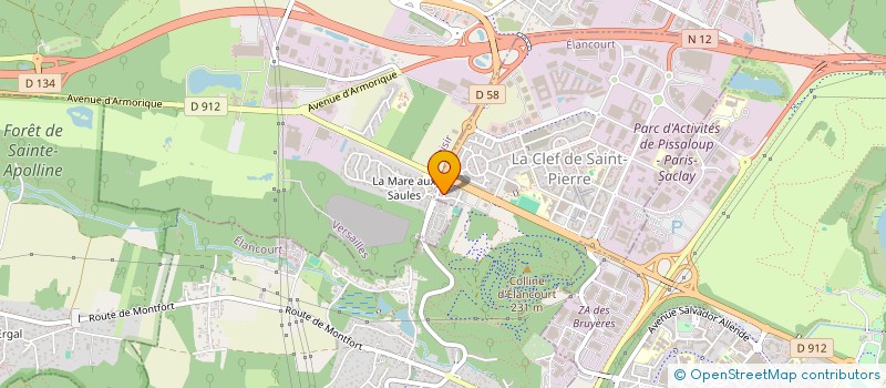 localisation de l'entreprise SCI PENJARI  ELANCOURT