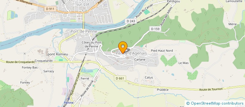 localisation de l'entreprise SCI PENN AR ROC'H  PENNE-D'AGENAIS