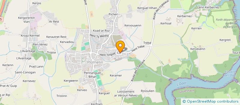 localisation de l'entreprise SCI PENN GAMM  PLOMELIN