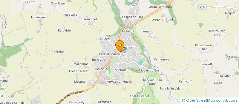 localisation de l'entreprise SCI PENNARGALL  LE DRENNEC