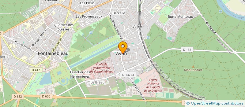 localisation de l'entreprise SCI PENNERET à AVON