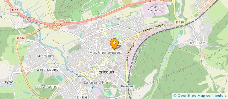 localisation de l'entreprise SCI PENOT LUCAS  HERICOURT