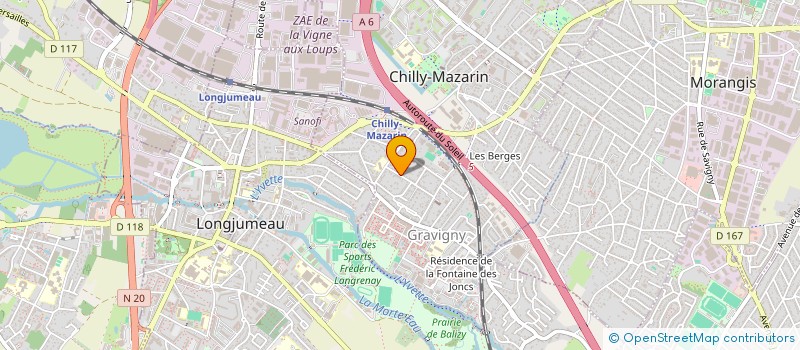 localisation de l'entreprise SCI PENOT TMC à CHILLY-MAZARIN