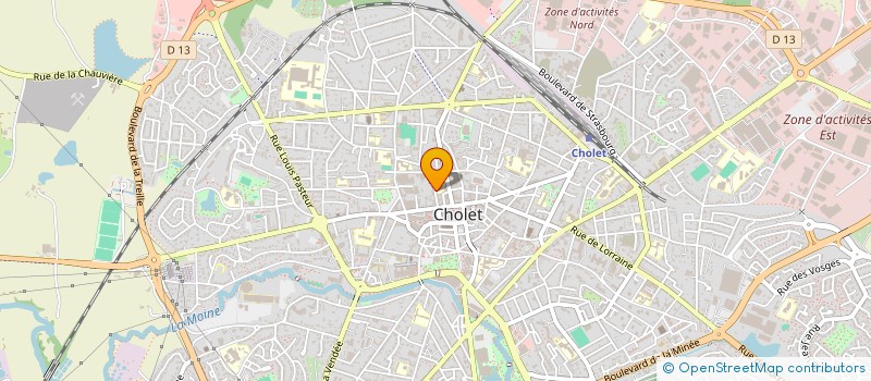 localisation de l'entreprise SCI PENTAGEO2 à CHOLET