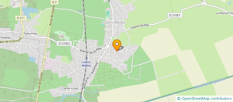 localisation de l'entreprise SCI PENTAGONE à LUDON-MEDOC