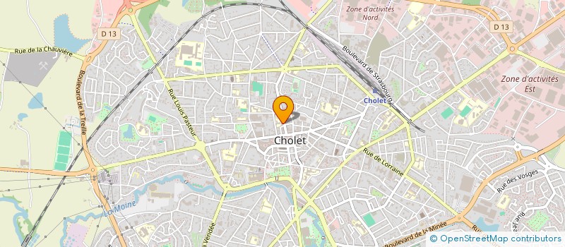 localisation de l'entreprise SCI PENTAMONDE à CHOLET