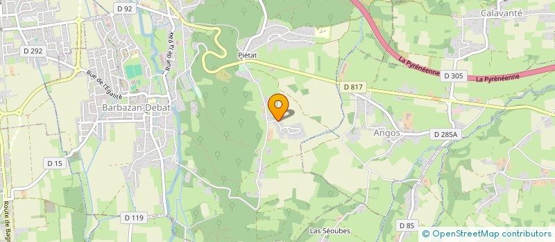 localisation de l'entreprise SCI PENTAPAIN  BARBAZAN-DEBAT