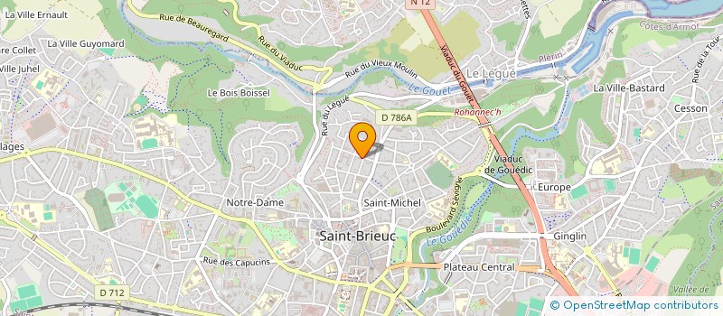 localisation de l'entreprise SCI PENTECOTE FORMATION à SAINT-BRIEUC