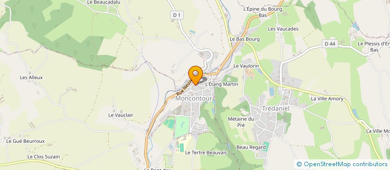 localisation de l'entreprise SCI PENTHIEVRE  MONCONTOUR