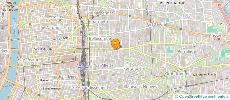 localisation de l'entreprise SCI PENTOR  LYON