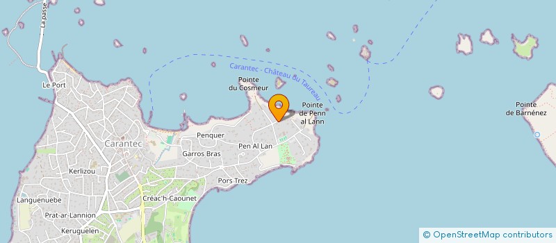 localisation de l'entreprise SCI PENTY COSMEUR  CARANTEC