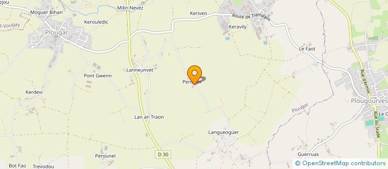 localisation de l'entreprise SCI PENVERN  PLOUGAR