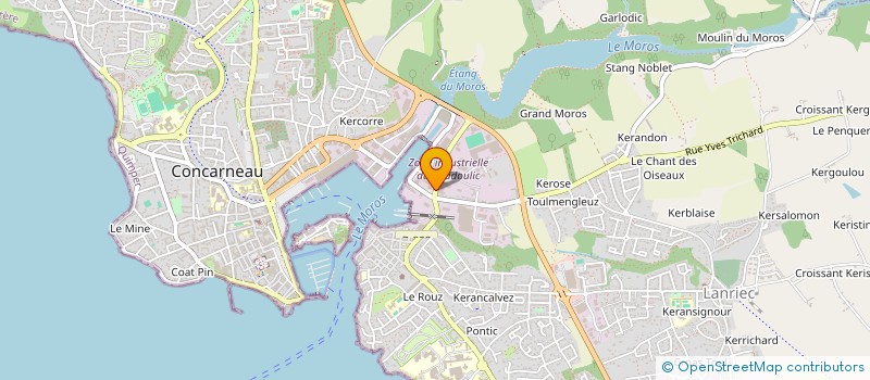 localisation de l'entreprise SCI PENZANCE  CONCARNEAU