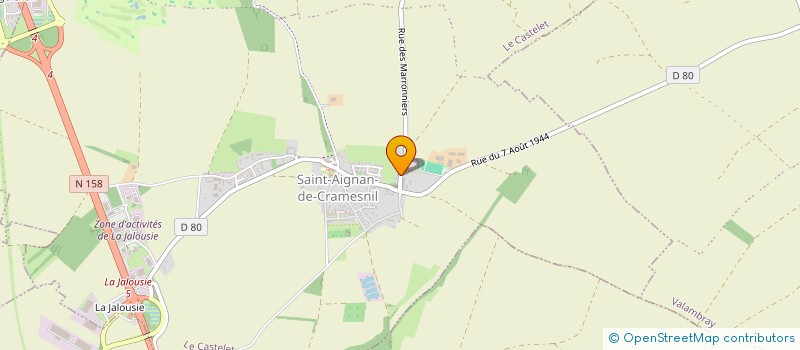 localisation de l'entreprise SCI PEOS  LE CASTELET