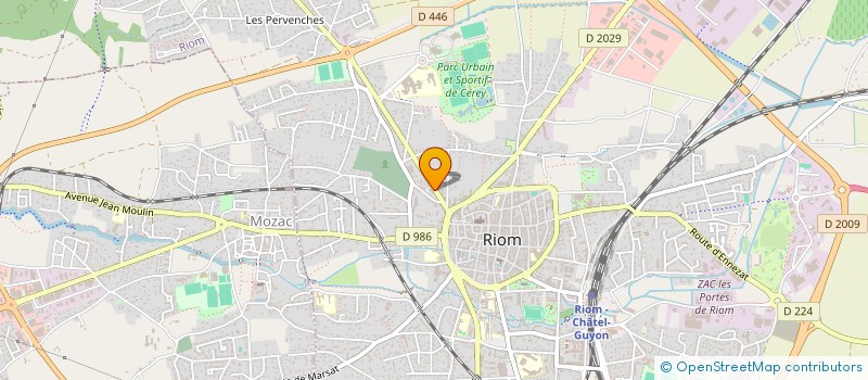 localisation de l'entreprise SCI PEP  RIOM