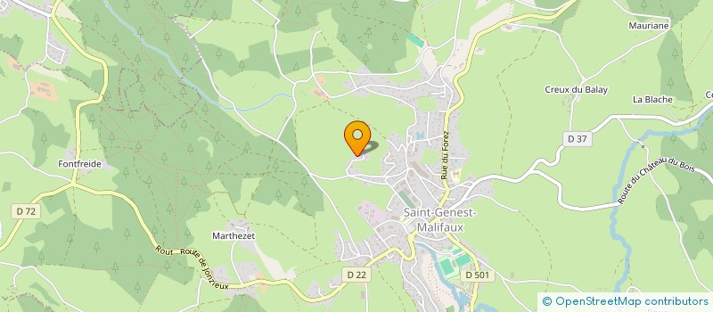 localisation de l'entreprise SCI PEPE MALIFAUX  SAINT-GENEST-MALIFAUX