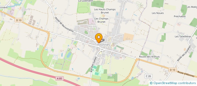 localisation de l'entreprise SCI PEPILLANTE à ALLONNES