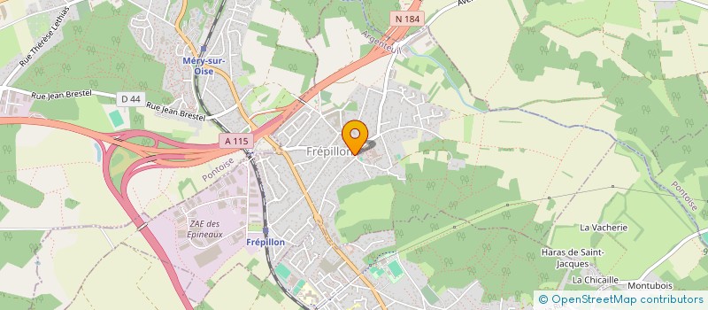 localisation de l'entreprise SCI PEPIN  FREPILLON