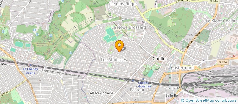 localisation de l'entreprise SCI PEPINIERE  CHELLES