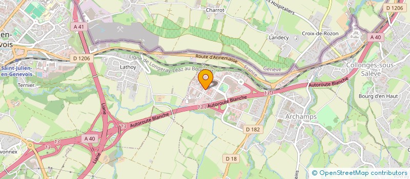 localisation de l'entreprise SCI PEPINIERES DE QUETIGNY  SAINT-JULIEN-EN-GENEVOIS