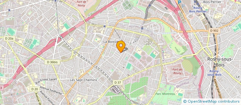 localisation de l'entreprise SCI PEPO à MONTREUIL