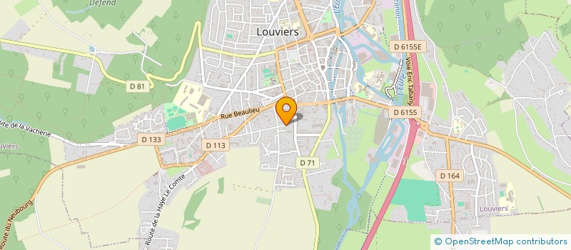 localisation de l'entreprise SCI PEPS  LOUVIERS
