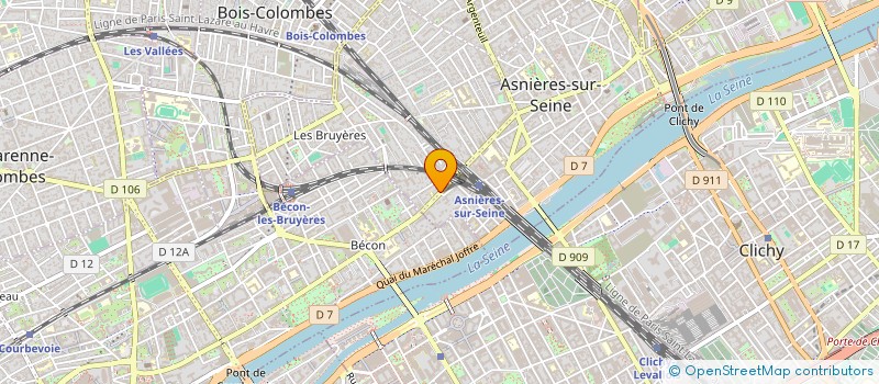 localisation de l'entreprise SCI PEPS 92 à ASNIERES-SUR-SEINE