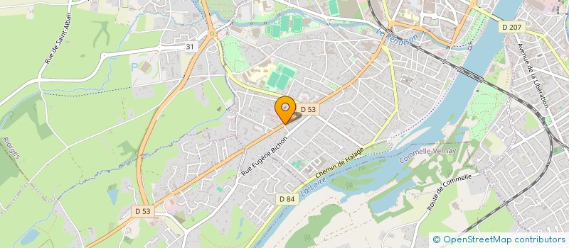 localisation de l'entreprise SCI PEPSI  ROANNE