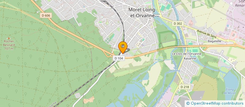 localisation de l'entreprise SCI PEPSI MORET  MORET-LOING-ET-ORVANNE