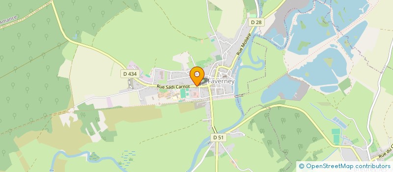 localisation de l'entreprise SCI PEQUEGNOT COMBES à FAVERNEY