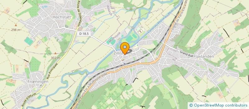 localisation de l'entreprise SCI PEQUIGNOT CRESTO  ZILLISHEIM